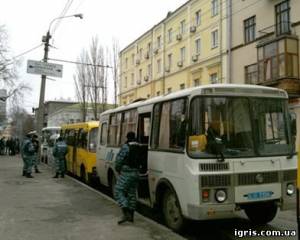 В Борисполе замечено 15 машин «Беркута»